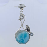 925 Sterling Silver  Larimar Pendant