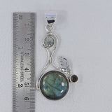 925 Sterling Silver  Larimar Pendant