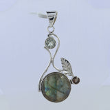 925 Sterling Silver  Larimar Pendant