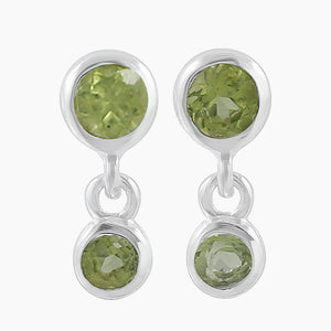 Ruby Silver Earrings