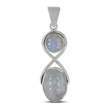 925 Silver Rainbow Moonstone Pendant