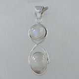 925 Silver Rainbow Moonstone Pendant