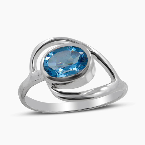 Natural Amethyst Silver Rings