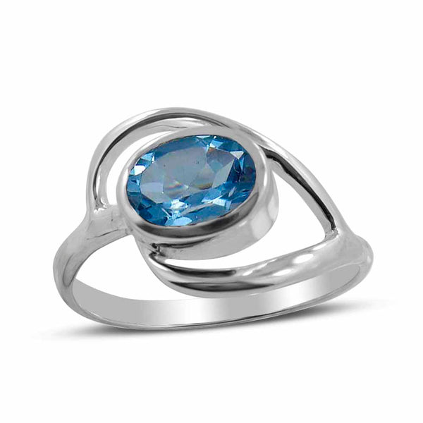 Natural Amethyst Silver Ring