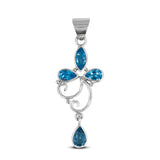 Blue Iolite 925 Silver Pendant