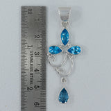 Blue Iolite 925 Silver Pendant