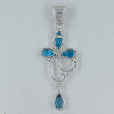 Blue Iolite 925 Silver Pendant