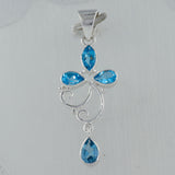 Blue Iolite 925 Silver Pendant