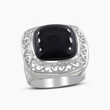 Dendritic Opal Silver Rings