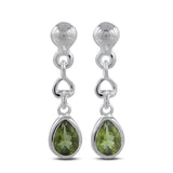 925 Starling Silver Garnet Earrings