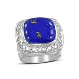 Dendritic Opal Silver Ring