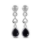 925 Starling Silver Garnet Earrings