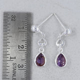 925 Starling Silver Garnet Earrings