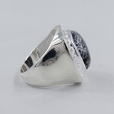 Dendritic Opal Silver Ring