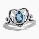 Natural Citrine Silver Ring