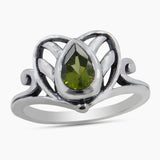 Natural Citrine Silver Ring