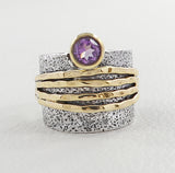 Genuine Citrine Silver Rings