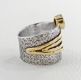 Genuine Citrine Silver Rings