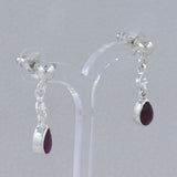 925 Starling Silver Garnet Earrings