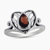 Natural Citrine Silver Ring