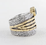 Genuine Citrine Silver Rings