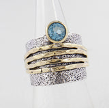 Genuine Citrine Silver Rings