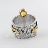 Genuine Citrine Silver Rings
