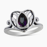 Natural Citrine Silver Ring