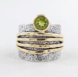 Genuine Citrine Silver Rings