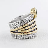 Genuine Citrine Silver Rings