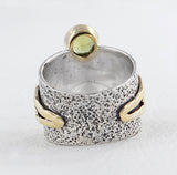 Genuine Citrine Silver Rings