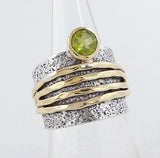 Genuine Citrine Silver Rings