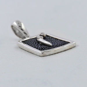 Black Stingray Silver Pendants