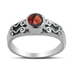 925 Sterling Silver Blue Topaz Rings