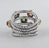 925 Sterling Silver Tourmaline Rings