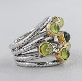 925 Sterling Silver Tourmaline Rings