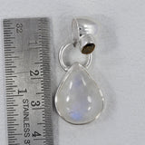 Rainbow Moonstone Silver Pendant