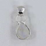 Rainbow Moonstone Silver Pendant