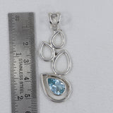 Blue Topaz 925 Sterling Silver Pendant