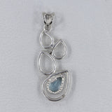 Blue Topaz 925 Sterling Silver Pendant