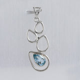 Blue Topaz 925 Sterling Silver Pendant