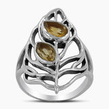 Multi Tourmaline Silver Rings