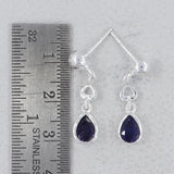 925 Starling Silver Garnet Earrings