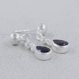 925 Starling Silver Garnet Earrings