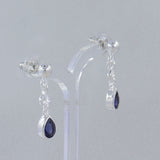 925 Starling Silver Garnet Earrings