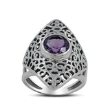 925 Starling Silver Amethyst Ring