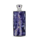 Purple Morado Opal Silver Pendant