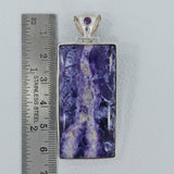 Purple Morado Opal Silver Pendant