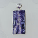 Purple Morado Opal Silver Pendant