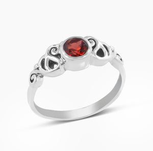 Amethyst Silver Rings